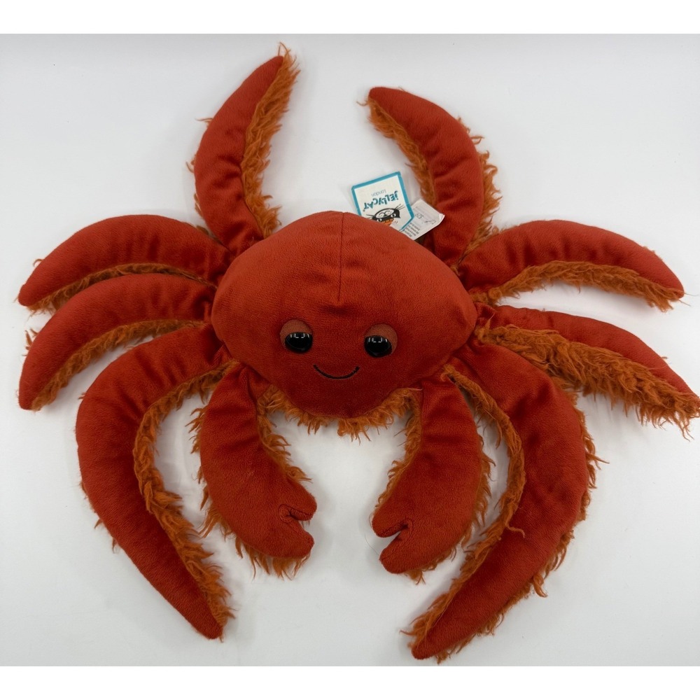 Jellycat London Spindleshanks Crab Plush Burnt Orange Rust Stuffed Animal SPIN2C